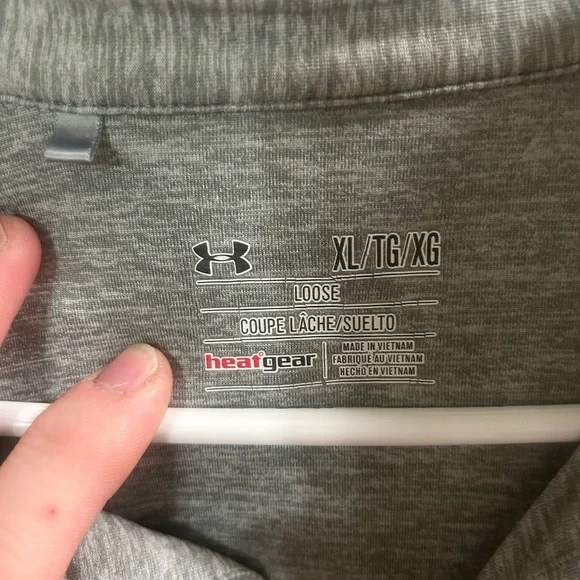 Under Armour Men's Gray Polo Golf Shirt XL EUC - Picture 3 of 8